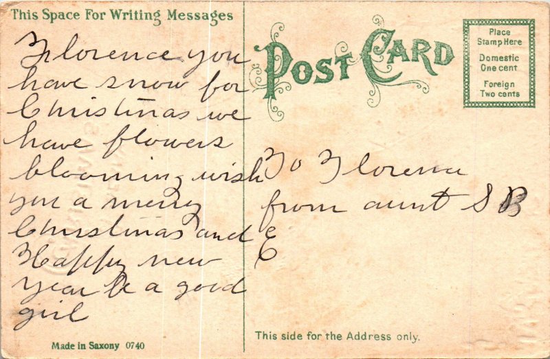 Christmas Poinsettias Scene BIN