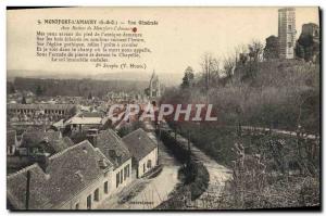 Old Postcard Montfort L & # 39Amaury General view