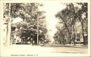 Gorham New Hampshire NH Main St. Shorey Real Photo Postcard 1363