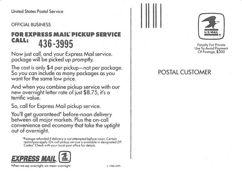 Express Mail - United States Postal Service