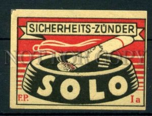 500525 SOLO cigarette ADVERTISINGVintage match label