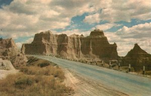 Postcard The Castle On Cedar Pass In Bad Lands National Monument South Dakota SD