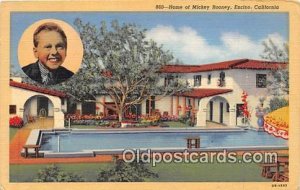 Home of Mickey Rooney Encino, CA, USA 1944 Missing Stamp 