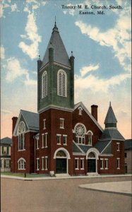 Easton Maryland MD Trinity Methodist Episcopal Church Vintage Postcard