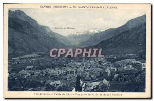 Postcard Old Savoie Tourism Saint Jean de Maurienne Valley General view and t...