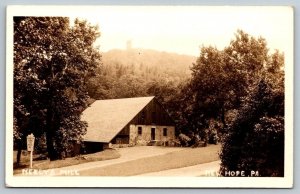 RPPC Real Photo Postcard - Neely's Mill - New Hope, Pennsylvania