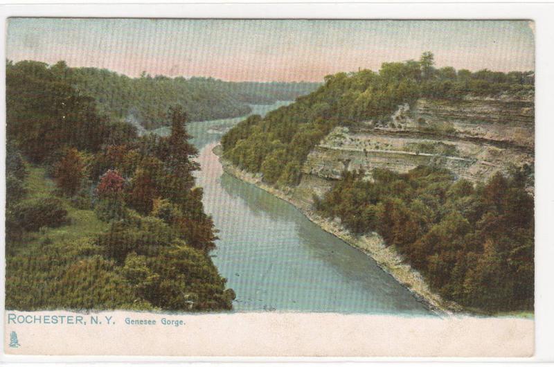 Genessee Gorge Rochester New York 1910c postcard