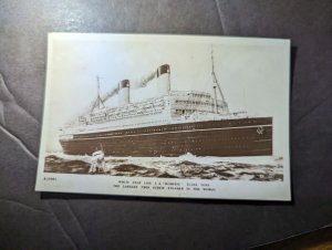 Mint England Ship Postcard White Star Line SS Homeric Twin Screw Steamer