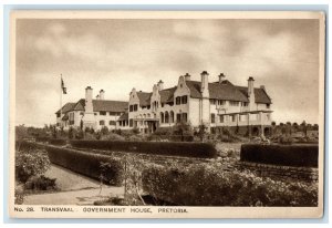 c1930's No 28 Transvaal Government House Pretoria South Africa Postcard