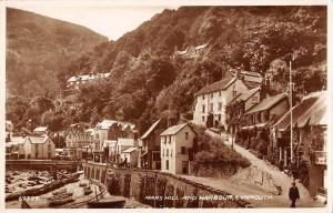 BR97428 mars hill and harbour lynmouth real photo valentine 69309   uk