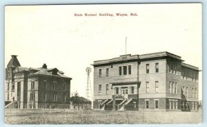 WAYNE, Nebraska NE ~ STATE NORMAL SCHOOL Building ca 1910s Postcard