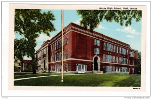 BATH, Maine, 1900-1910's; Morse High School