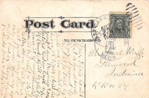 C65/ Miamisburg Ohio Postcard 1908 Winter Scene Hills Road