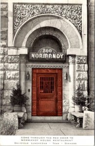 Chicago, IL Illinois  NORMANDY HOUSE RESTAURANT  CR Childs Advertising Postcard