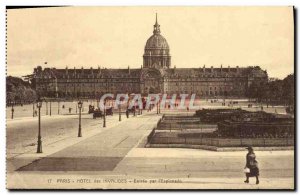 Old Postcard Paris Hotel des Invalides by Entree & # 39Esplanade