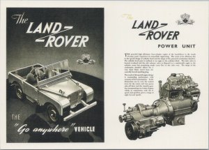Advertising Postcard - Road Transport, The Land Rover Power Unit  RR13645