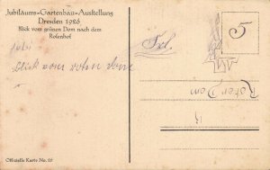 Germany Jubiläums Gartenbauausstellung Dresden Vintage Postcard 08.41