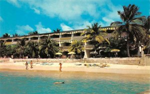 SAINT JAMES, Barbados West Indies   MIRAMAR BEACH HOTEL  Roadside  Postcard