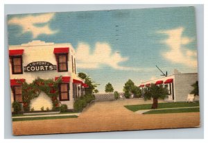 Vintage 1950's Advertising Postcard Hi Point Courts Apartments Corpus Christi TX
