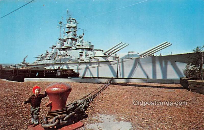 USS Massachusetts, Fall River, MA, USA Military Battleship Unused 