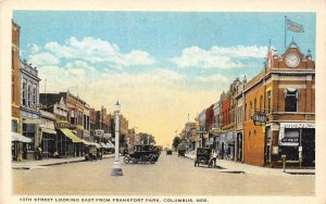 Columbus NE~13th Street @ Frankfort Park~Teller Cigars~Bucket Bar~Ice Cream~1925