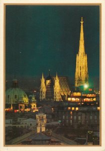 Postkarte Austria  Wien St Stephansdom bei Nacht