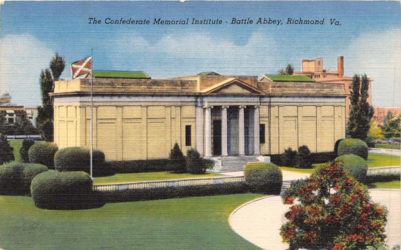 RICHMOND VA LOT OF 5 POSTCARDS~CONFEDERTE MEMORIAL~TOBACCO~CHURCH~CARILLON~COURT