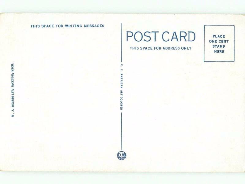 Linen AIRPORT SCENE Jackson Michigan MI E3717