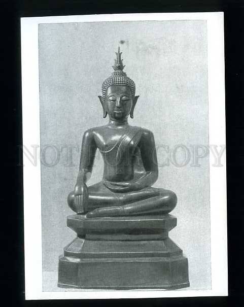 180729 BURMA buddha statue canonical position old postcard