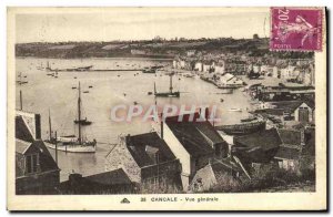 Old Postcard Cancale General View Boat