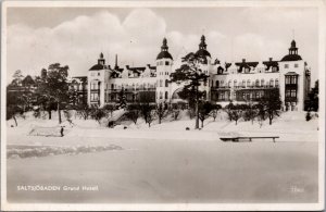 Sweden Saltsjöbaden Grand Hotel Salsjobaden Vintage RPPC C053