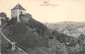 B0187 Germany Kaubeuren Hexenturm used 1914 front/back scan