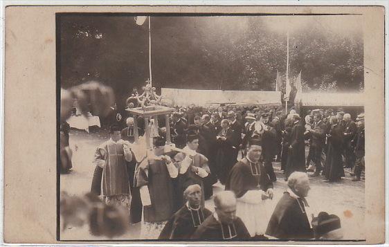 carte photo des fêtes du Couronnement de Notre Dame de l' Etang vers 1910 - ...