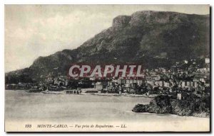 Old Postcard Monte Carlo shooting Roquebrune