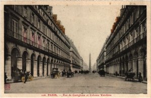 CPA PARIS 1e rue de Castiglione Colonne Vendome (1246497)