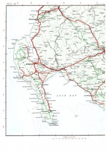 Luce Bay, Newnes Touring Map vintage 1960's