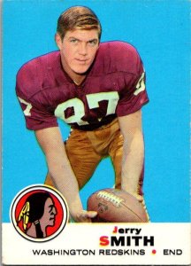 1969 Topps Football Card Jerry Smith Washington Redskins sk5566