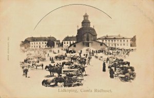 LIDKOPING SWEDEN~GAMIA RADHUSET~1900s ALBIN ANDERSSON PHOTO POSTCARD