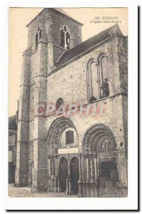 Avallon Old Postcard L & # 39eglise Saint Lazare