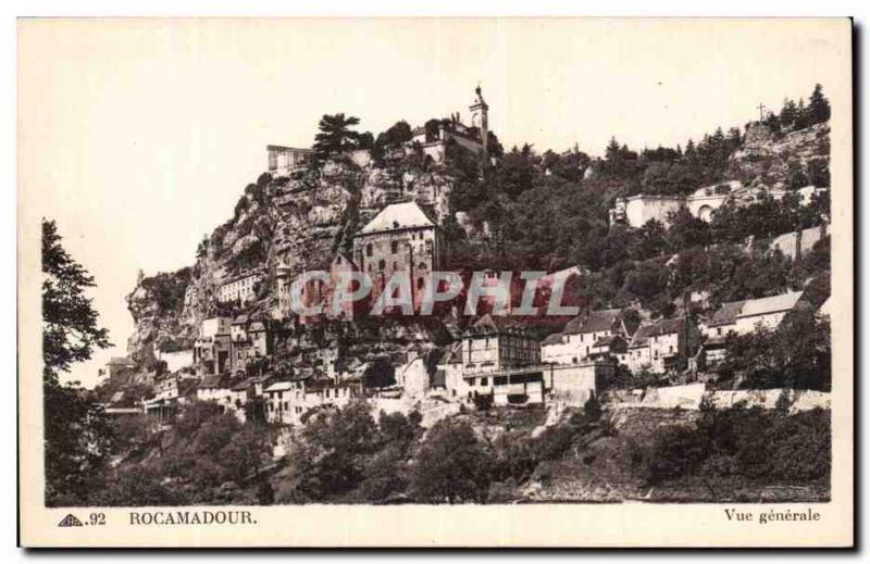 Rocamadour - Vue Generale - Old Postcard