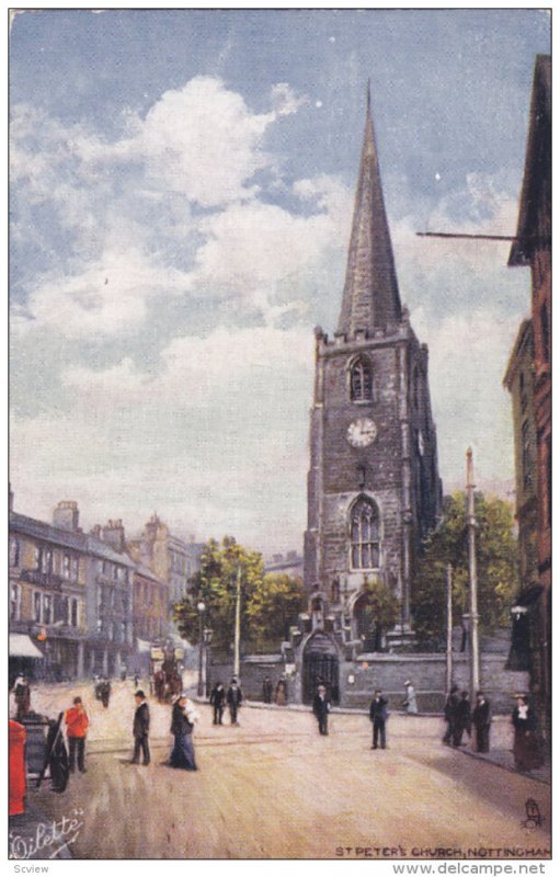 NOTTINGHAM, Nottinghamshire, England, 1900-1910's; St. Peter's Church