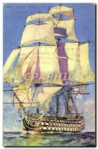 Postcard Old Boat Tall Ship Sebille