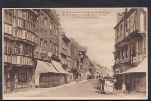 Gloucestershire Postcard - High Street, Tewkesbury  RS2951
