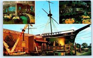 CINCINNATI, OH Ohio ~ Roadside WINDJAMMER RESTAURANT  c1960s Postcard 