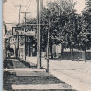 Burlington NJ Burr Cafe City Standpipe Postcard New Jersey