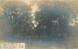 Postcard RPPC 1926 Illinois Hinckley Bridge Little Rock Creek 23-12837