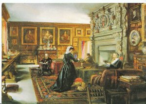 Birmingham Postcard - Baddesley Clinton - The Great Hall Painted c1870   AB2006