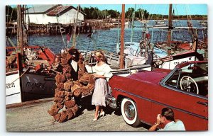 1950s TARPON SPRINGS FLA SPONGE INDUSTRY AND FLEET VINTAGE CONVERTIBLE  P2360