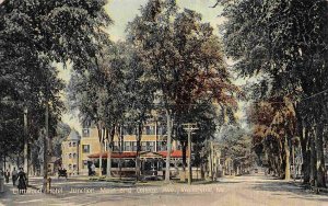 Elmwood Hotel Junction Main & College Avenue Waterville Maine 1910c postcard