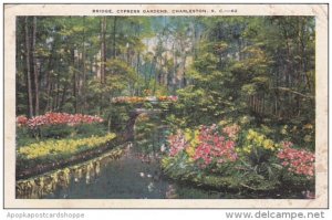 South Carolina Charleston Bridge In Cypress Gardens 1934